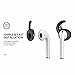 6 Piece (3 Pairs)  Silicone Ear Hooks Tips Cover Skins Accessories Compatible With Apple Airpods and EarPods Headphones Earphone Earbuds, One Size Fits All (Black)thumb 2