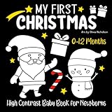 My First Christmas, High Contrast Baby Book for