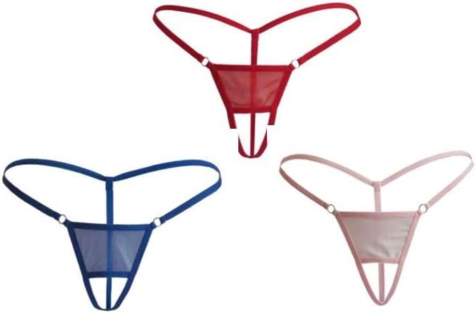 SexyLady Women's Hollow Out Low Rise Micro Back G-String Thong Panty Lingerie