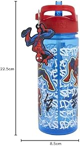 Polar Gear Marvel Spiderman 500ml Kids Water Bottle with Straw view 7