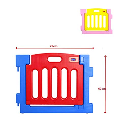 Anqi 8 Panels Portable Baby Playpen Kids Safety Play Center Yard Games Fencing Children Folding Play Fence Home Indoor Outdoor Pen for Securities Ball Pool (8pc)