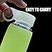 Bonison Summer Sale Novelty Durable Glass Water Bottle with Colorful Soft Silicone Sleeve (9 Ounce, Yellow)