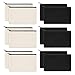 12 Pack Blank Canvas Pencil Case Pouch, Blank Makeup Bags for Vinyl Projects Sublimation DIY Your Own Pencil Case, Zipper Canvas Craft Bags, Cotton Multipurpose Pouch Bag, 7.8 x 5 Inch