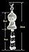 Silence Shopping Creative Ceramic Buddha Enchased with Diamond Car Hanging Decor Ornament Decoration Rearview Mirror Glass Peace Pendant (Buddha)