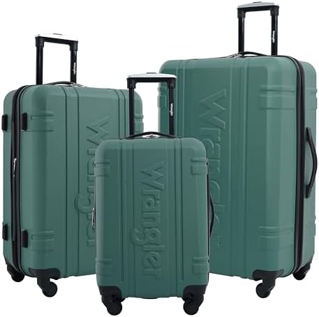 Amazon.com | Wrangler Venture Luggage and Travel Set, Black, 7