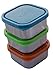 MIRA Leak-Proof Stainless Steel Snack Food Storage Container | 100% BPA Free Eco-Friendly & Reusable Lunch Box for Kids & Adults | 8 oz Set of 3 | Multi Color