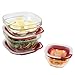 Rubbermaid Easy Find Lids Glass Food Storage and Meal Prep Containers, Set of 3 (6 Pieces Total)