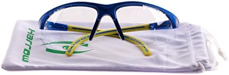Harrow Covet Eye Guard, Metallic Blue/Yellow