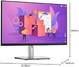 Dell P2723D 27 Inch QHD IPS Monitor 2560x1440 60Hz 5ms 99% sRGB DisplayPort view 15