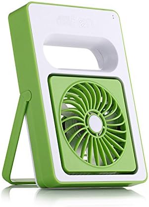 CNUALV USB Mini Fan Handheld Fan Desk / Tabel Fan Rechargeable Portable Fan for Office, Home and Travel Cooling (Green)
