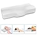 Dream Memory Foam Cervical Contour Pillow - Ergonomic Neck Pillow with Orthopedic Design for Neck Support and Pain Relief - Bed Sleeping Pillow with Washable Pillow Case - White