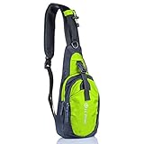 LC Prime Sling Bag Backpack Chest Shoulder Compact Fanny Sack Satchel Outdoor Bike nylon fabric green