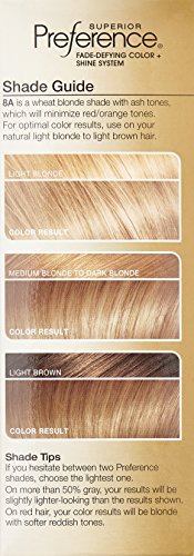 L’OREAL PARIS SUPERIOR PREFERENCE FADE-DEFYING COLOR + SHINE SYSTEM, 8A ASH BLONDE (PACKAGING MAY VARY)