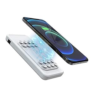 MOXNICE Power Bank Wireless 10000mAh Powerbank QC3.0, PD 18W USB C Externe Batterij voor iPhone, iPad, Samsung, Huawei…