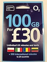O2 SIM 100GB Data Unlimited Calls Texts +500 Int'l Mins £30 Top Up view 5