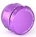 Chromium Crusher Drum 2.5 Inch 4 Piece Tobacco Spice Herb Grinder -Purple