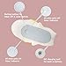 Cute Puppy Dog Nursery Night Light Lamp for Baby Toddlers Kids Children Bedroom Decorations | Soft Silicone Body with Touch Sensor Dual Colors Switch, Timer & Dimmer Function, USB Rechargeable