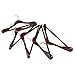 LOHAS Home 6-Pack Solid Wood Extra-Wide Shoulder Coat Hangers, Walnut Finish