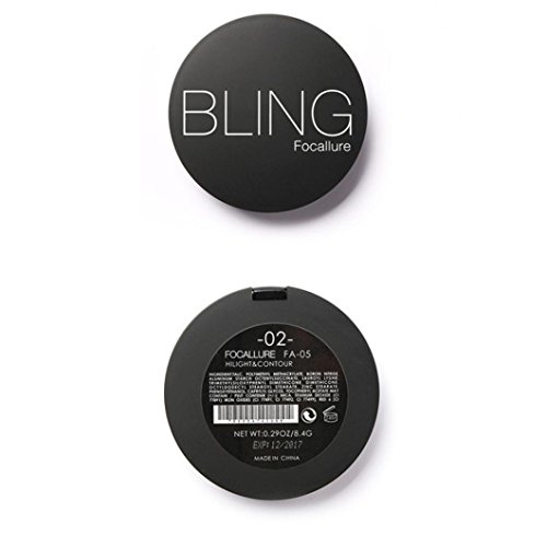 XILALU Cosmetic Make up Face Bronzer & Highlighter 2 Diff Color Concealer Matte Powder (B)