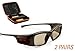 EPSON-Compatible 3ACTIVE 3D Glasses. Rechargeable. Twin-Pack