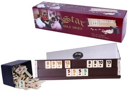 Star VIP Board Games Gold Rummikub Rummy Tile Wooden Kit