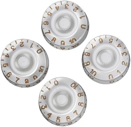 4pcs White Speed Guitar Control Knobs for Gibson Replacement