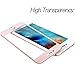 iPhone 6 Plus 6S Plus Screen Protector, SmartLegend [2-Pack] 9H Premium HD Clear Full Coverage Tempered Glass Screen Protector Films with Metal Frame Design for iPhone 6/6S Plus 5.5 inch - Rose Gold