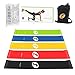 Etoplus Resistance Bands – Set of 5 Exercise Bands, Resistance Loops Workout Bands for Physical Therapy, Legs, Butt, Home Fitness, Yoga, Stretching with Instruction Manual & Carry Bag