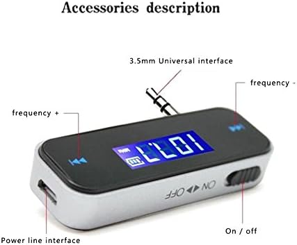Mercu 3.5mm In-car FM Transmitter Radio Adapter Car Kit with Stereo for iPod iPad iPhone 6/5/4 Samsung Galaxsy S7 Edge S6 Note HTC, Tablet PC, MP3/MP4 Players Other Smart Phones & Audio Devices