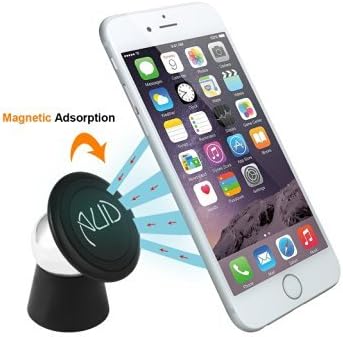 AUD Universal 360 Degrees Rotating Cradle Car Mount Magnetic Stand Cell Phone Holder, Black