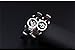 Gyand 2 PCS Stainless Steel Music Note Symbol Bead Leather Couple Bracelet Cuff,Black and Brown