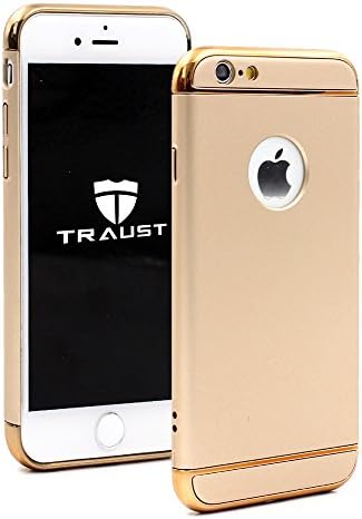 iPhone 6 iPhone 6s Case TRAUST Best Protective Cool Thin Cell Phone Case with Shockproof Hard Rubber Cover Protection for Apple iPhone 6 iPhone 6s 4.7 inch, Premium Apple Protector Cases (GOLD)
