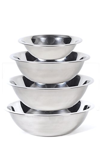 image for CucinaPrime Stainless Steel Mixing Set Mixing Bowls (1.5, 3, 4, and 5 