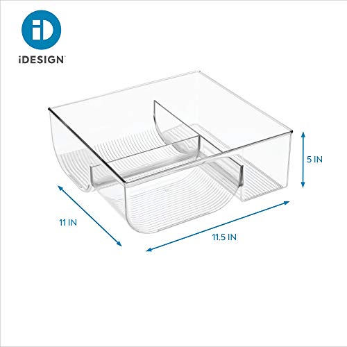 iDesign Plastic Kitchen Binz Food Container Lid Storage Organizer for