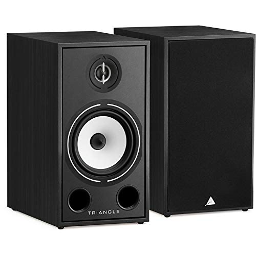 triangle HiFi Bookshelf Speakers – Borea BR03, 46Hz-22KHz, Black Ash, Pair