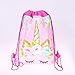 EIXJA 10 Pack Unicorn Party Bags Drawstring Birthday Party Gift Bags Unicorn Party Supplies Candy Bags Baby Shower Treat Bags Unicorn Goody Bags,10.6