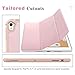 MoKo Case Fit iPad Pro 9.7 with Apple Pencil Holder - Slim Lightweight Smart Shell Stand Cover Case with Auto Wake/Sleep Fit Apple iPad Pro 9.7 Inch 2016 Release (A1673/A1674/A1675) - Rose Gold