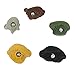 Atomik Climbing 5 Medium Dripstone Jugs in Assorted Earth Tones