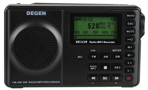 DEGEN DE1129 FM Stereo AM.SW DSP ATS With 4GB MP3 Player Digital Recorder Radio
