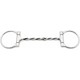 Professional Equine Challenger 5.5" Mouth Twisted Wire D-Ring Snaffle Horse Bit 35504C