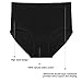 Ruby High-Rise Stretchy Brief Everyday Ribbed Seamless Panties Sexy Lingerie for Women,Black,Large