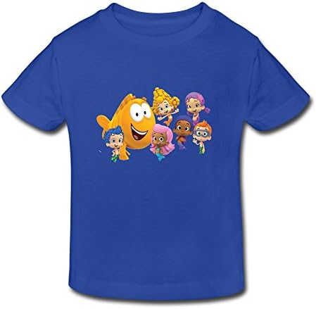 XFSHANG Kids Toddler Geek Slim Fit Bubble Guppies T-Shirt RoyalBlue US Size 2 Toddler