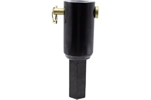 YDDVEHI Auger Adapter 2 inch Female Round to 2 inch Male Hex Auger Shaft Bit Adapter Conversion Bolt Pin Auger Attachments