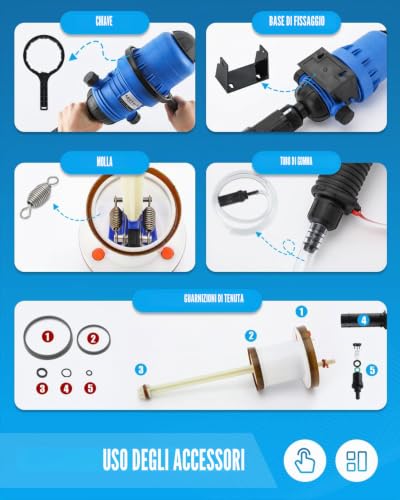 NEWTRY 0.4% ~ 4% Fertilizer Dispenser, Chemical Fertilizer Injector, Fertilizer Injector Adjustable Water Dispenser Liquid Chemical Doser 4.4~660.43 Gallons/H