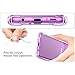 MoKo Samsung Galaxy S9 Plus Case, Crystal Clear Reinforced Corners TPU Bumper + Anti-Scratch Hybrid Rugged Transparent Panel Compatible with Samsung Galaxy S9+ 6.2 Inch 2018 - Clear Purple & Clear