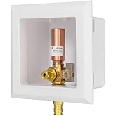 EFIELD Universal Ice Maker Box,1/2-Inch Pex-A Expansion Inlet Connection with Installed 1/4-Turn Ball Valve(Expansion Pex-A w
