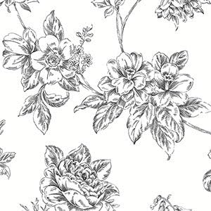 Wallpaper Patton Wallcovering Black and White 2 BW28706