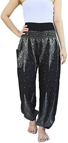 YAOWALUCK Harem Trousers - Aladdin Hippie Pants Yoga for Womens & Mens