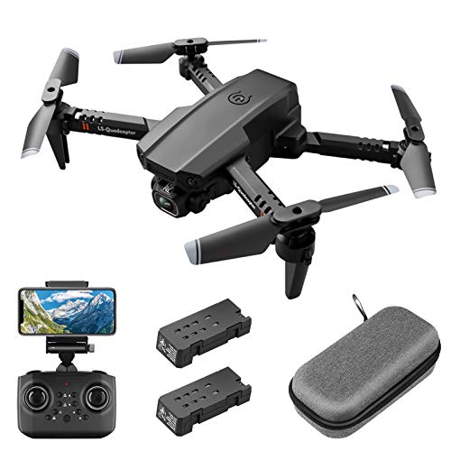 FancyWhoop-Mini-Drohne-fuer-Kinder-mit-Kamera-HD-1080P-Faltbarer-RC-Quadcopter-mit-Gestensteuerung-Hoehenlage-Headless-Modus-3D-Flips-Tragetasche2pcs-Batterien