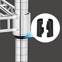 Jamiikury 52 Pack Wire Shelf Clips, Black Shelf